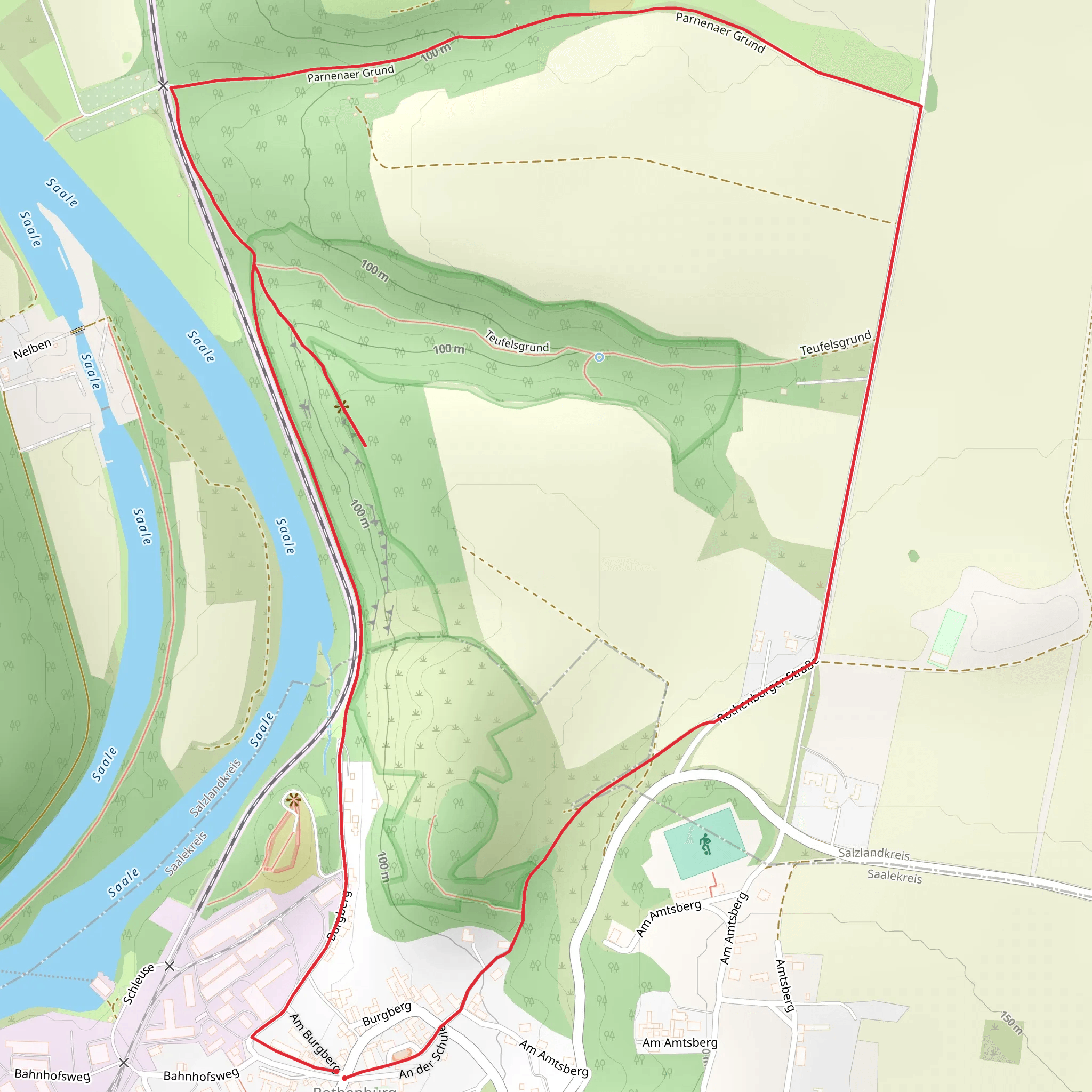 Zur Wetterfahne and Lutherweg Sachsen Anhalt Loop mobile static map