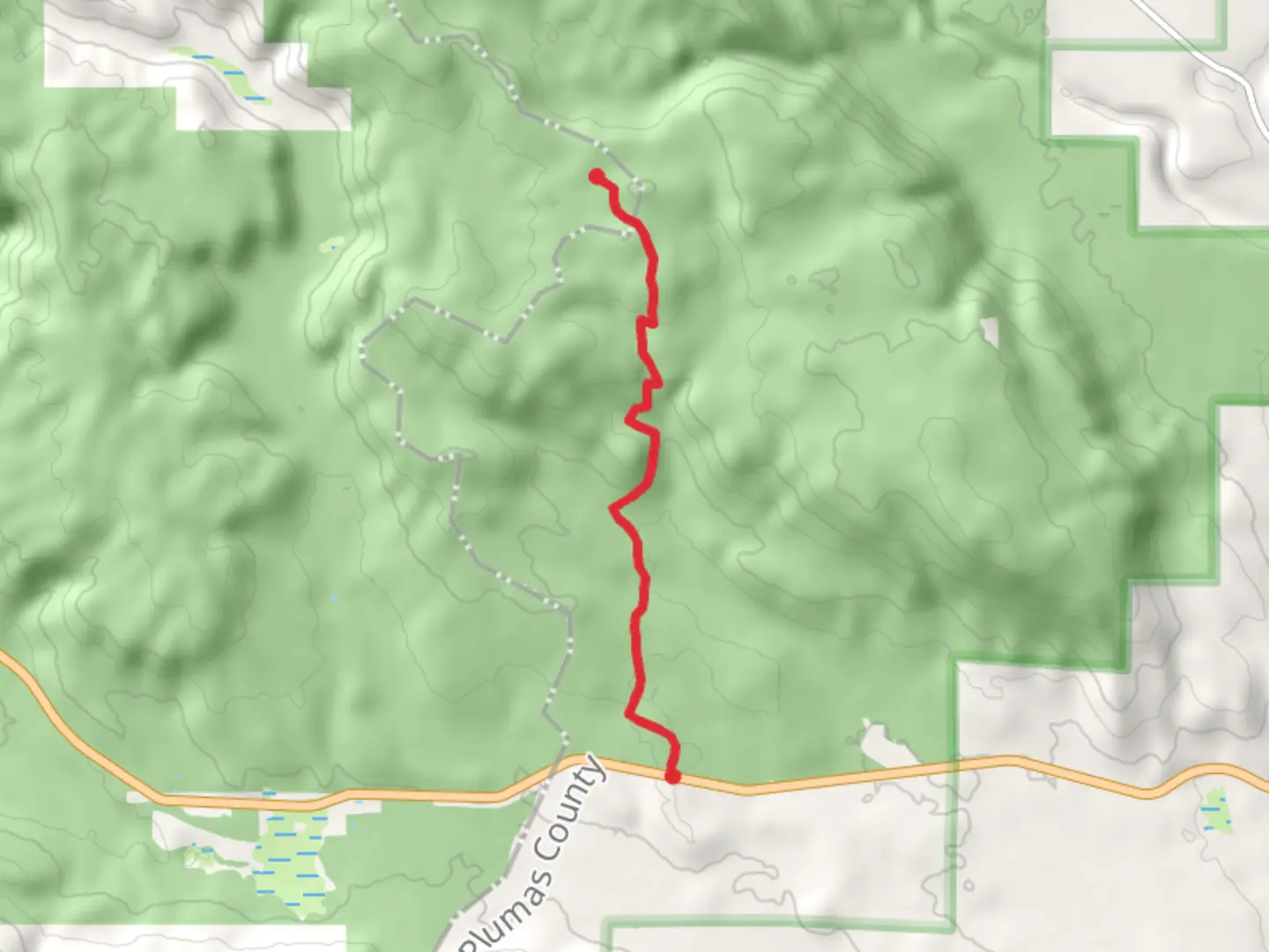 An image depicting the trail Pacific Crest Trail - Highway 36 and its surrounding area.
