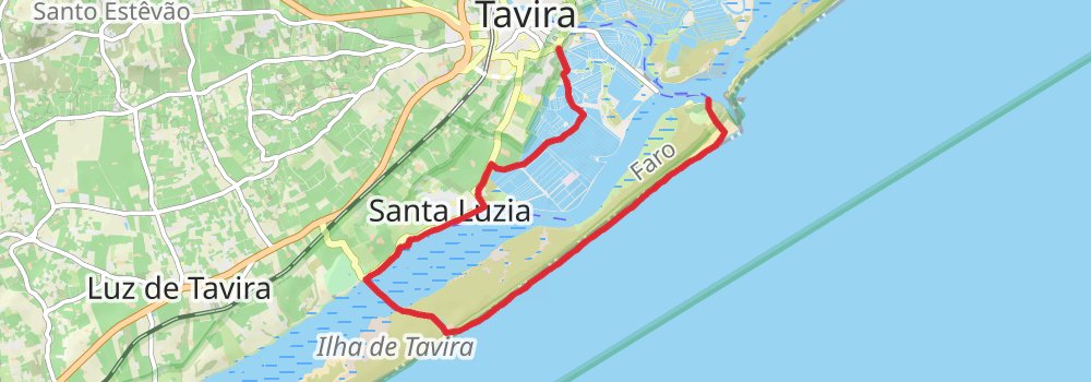 Algarve Coast Authentic East 5-Day Gentle Tour (Hillwalk Tours) stage 3 Map