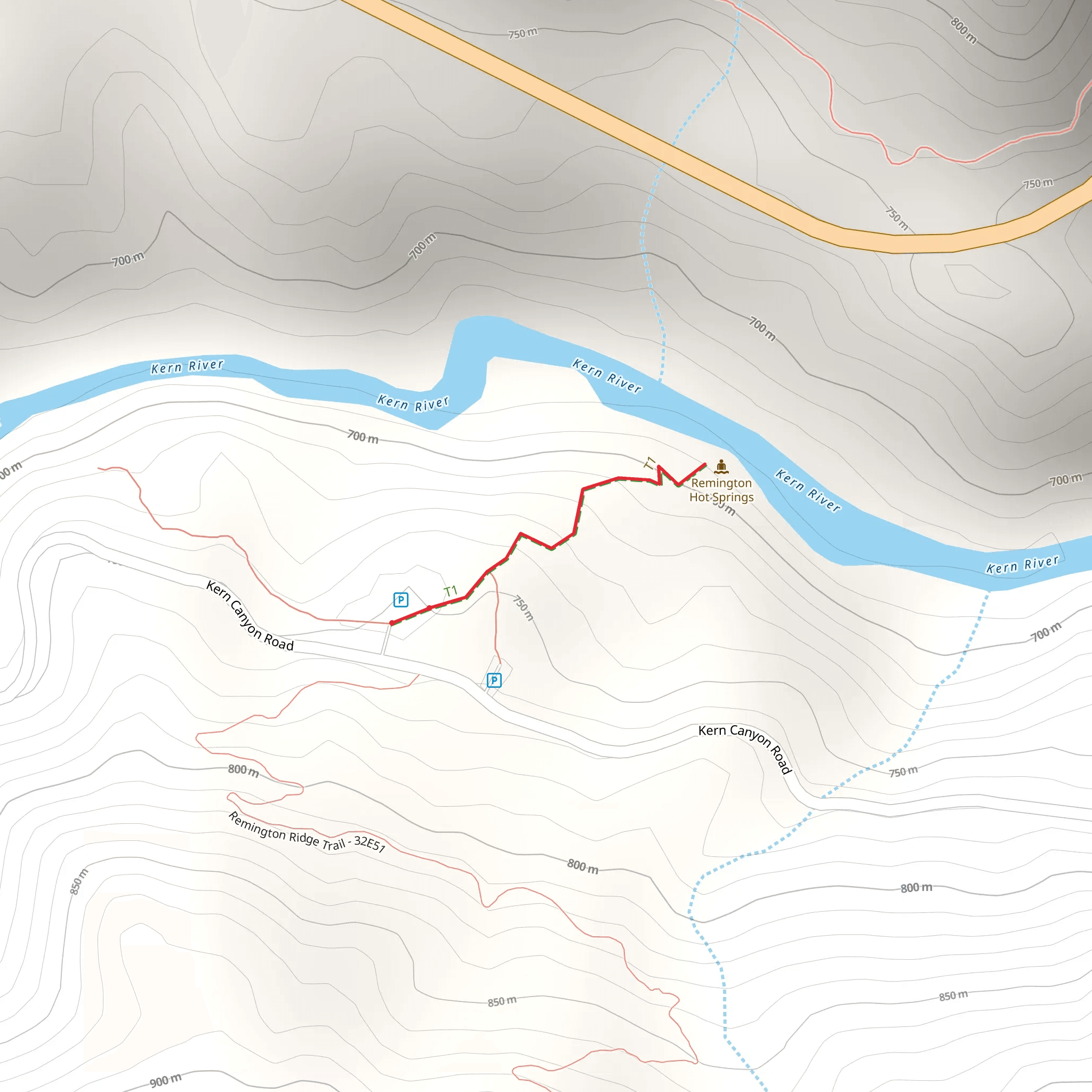 Kern River mobile static map