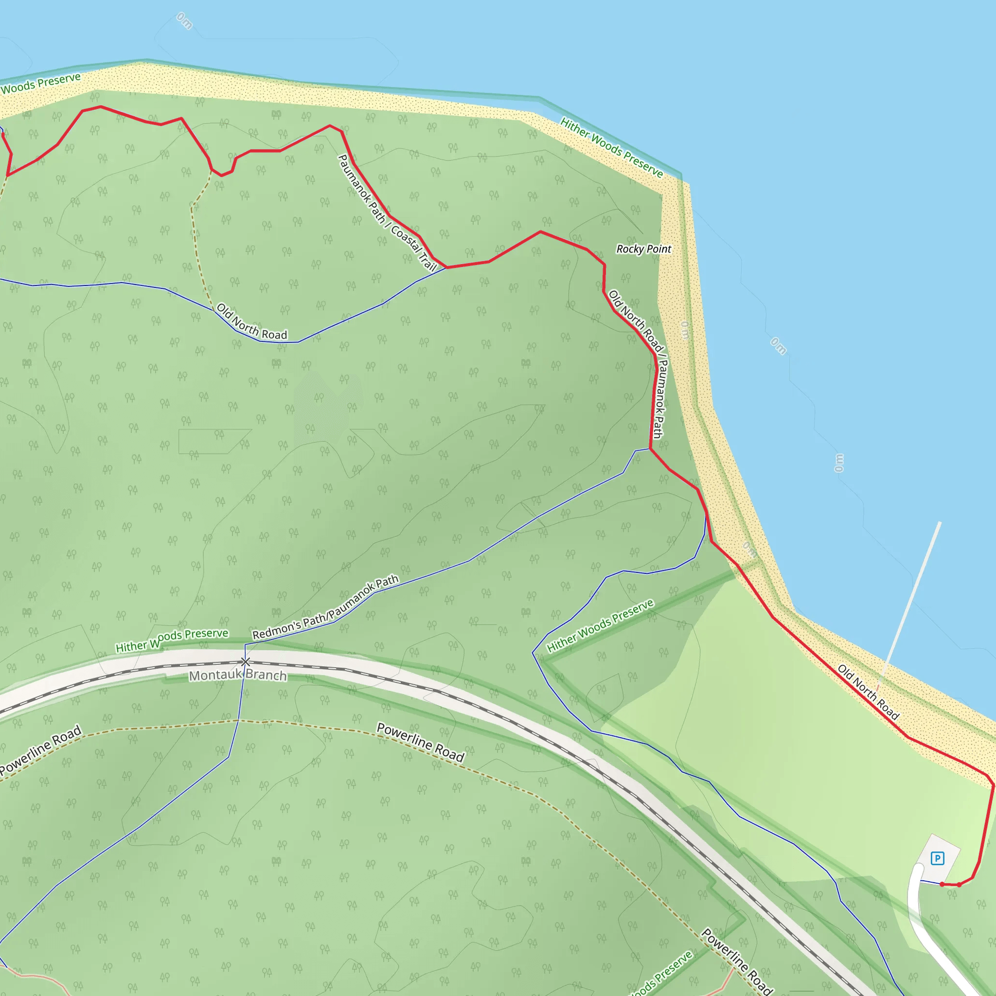 Duck Bluff via Old North Road mobile static map