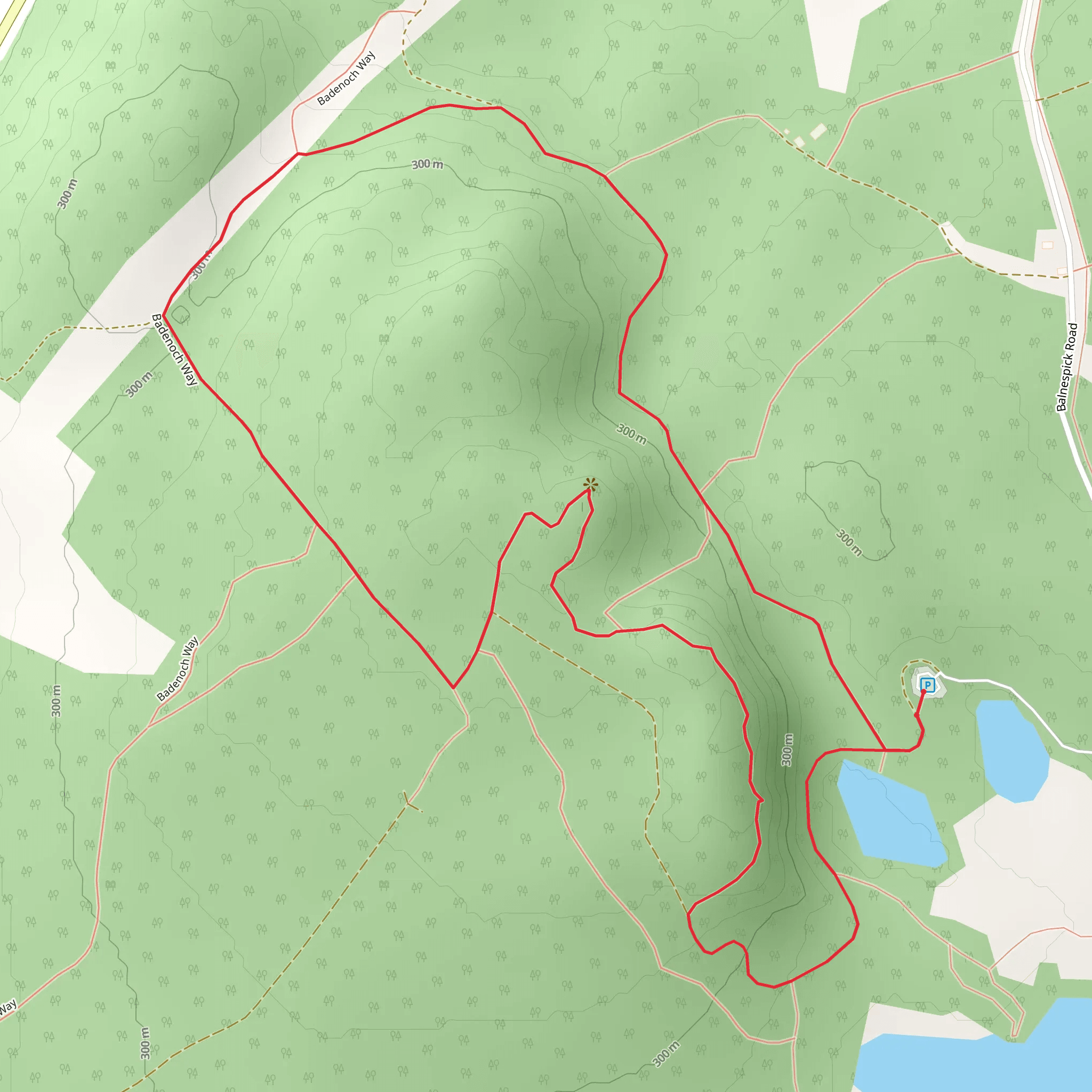 Farleitter Crag Loop Trail mobile static map