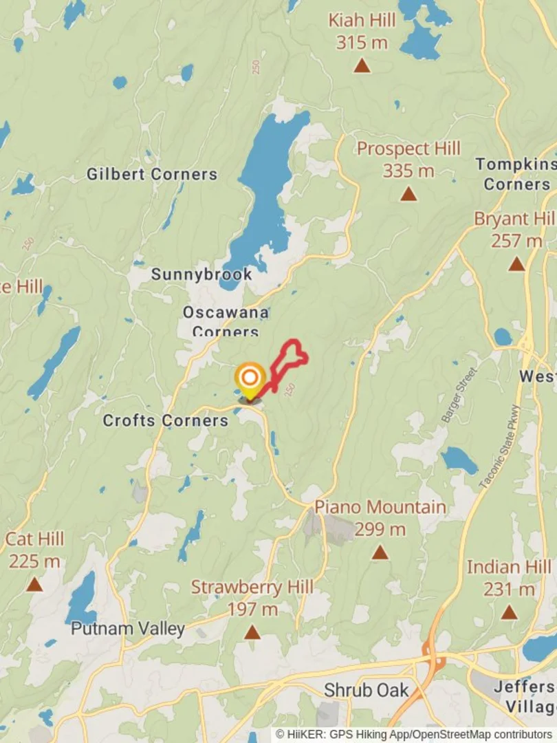 An image depicting the trail Granite Mountain from Locust Glen Road and its surrounding area.