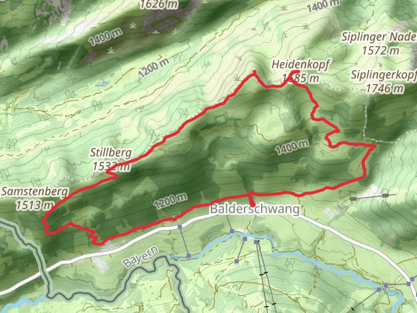 An image depicting the trail Heidenkopf and Girenkopf via Wanderwg 4 and its surrounding area.