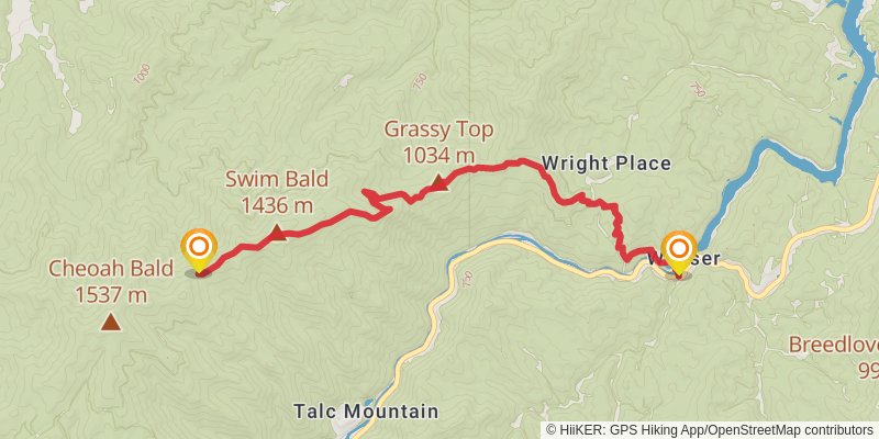 Appalachian Trail stage 16 Map