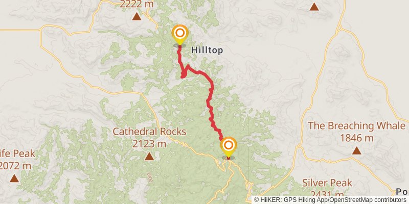 Sky Islands Traverse stage 47 Map