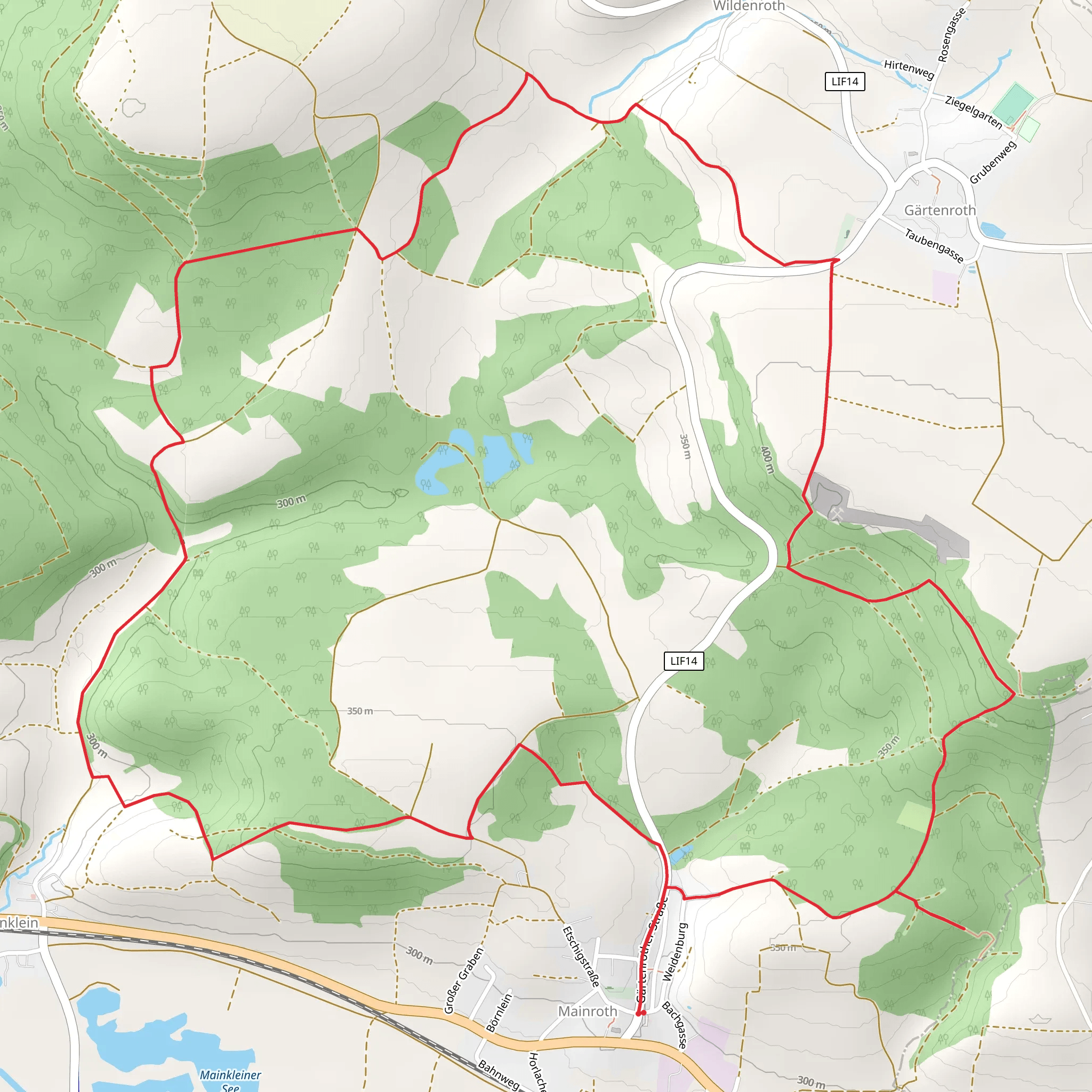 Rotsteinweg Loop mobile static map