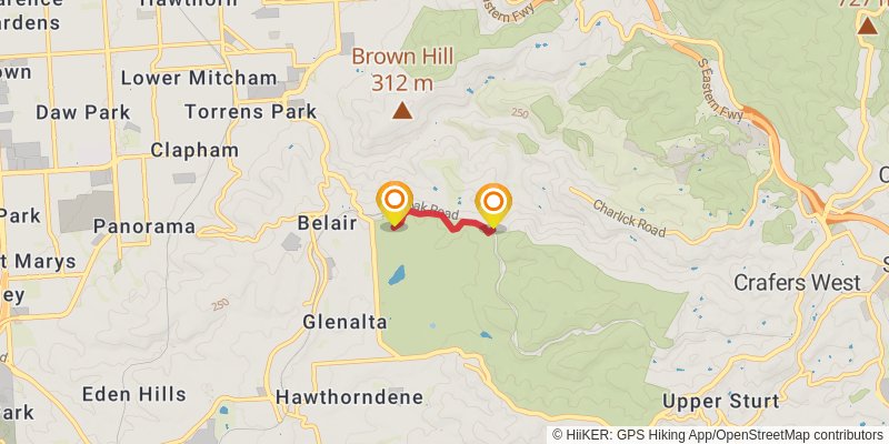 Yurrebilla Trail alt 1 Map