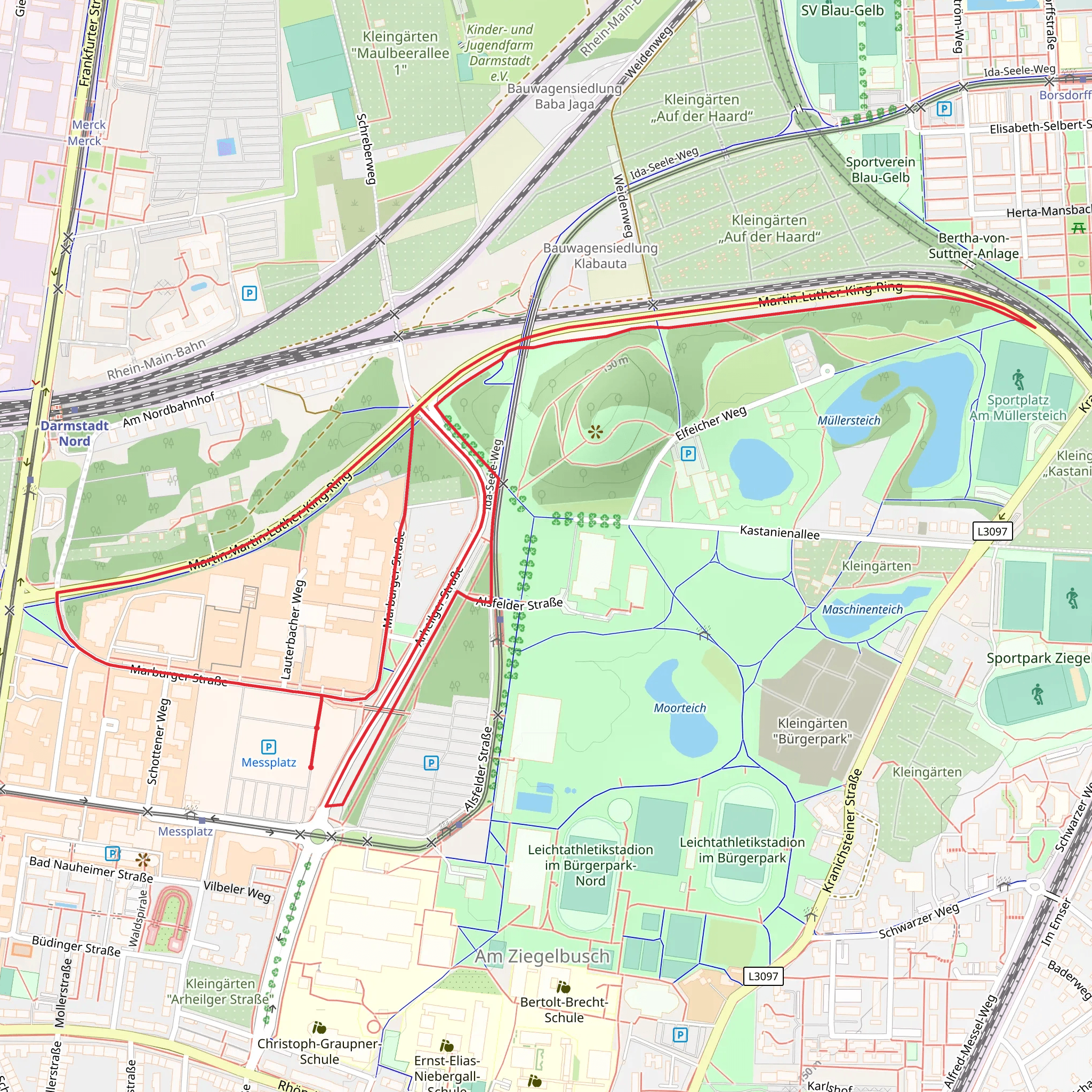 Messplatz Loop mobile static map