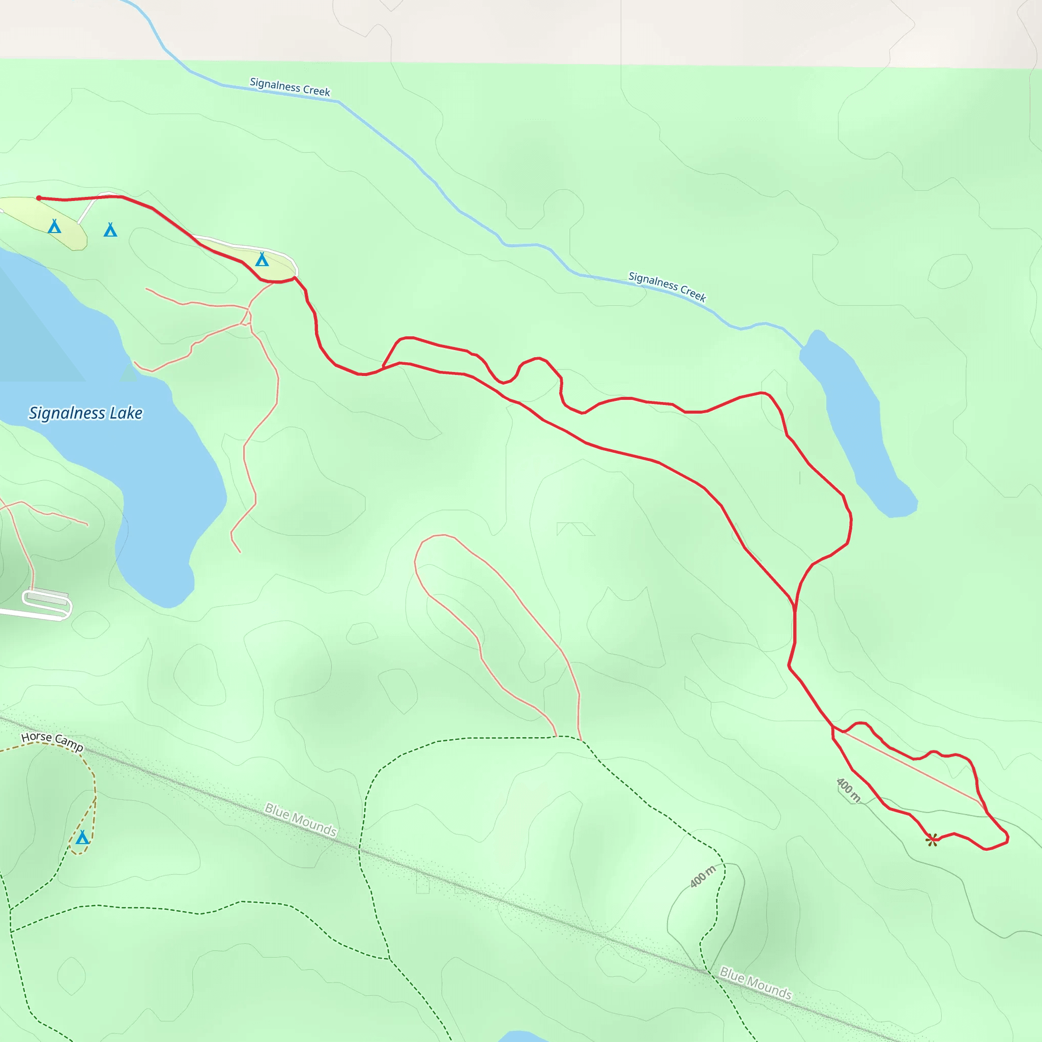 Signalness Lake mobile static map
