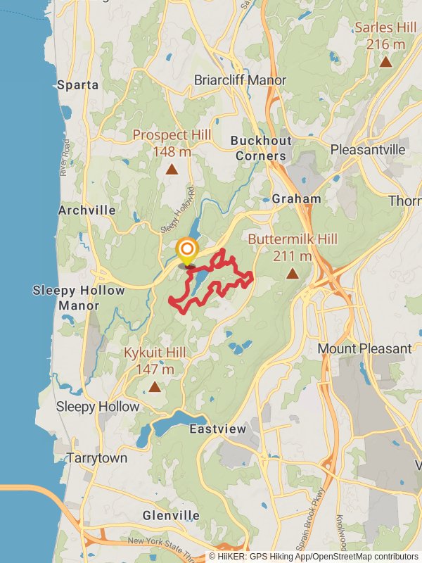 Rockefeller State Park Preserve Loop Trail mobile static map