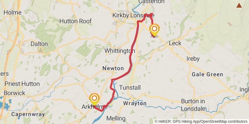 Lancaster Loop stage 7 Map