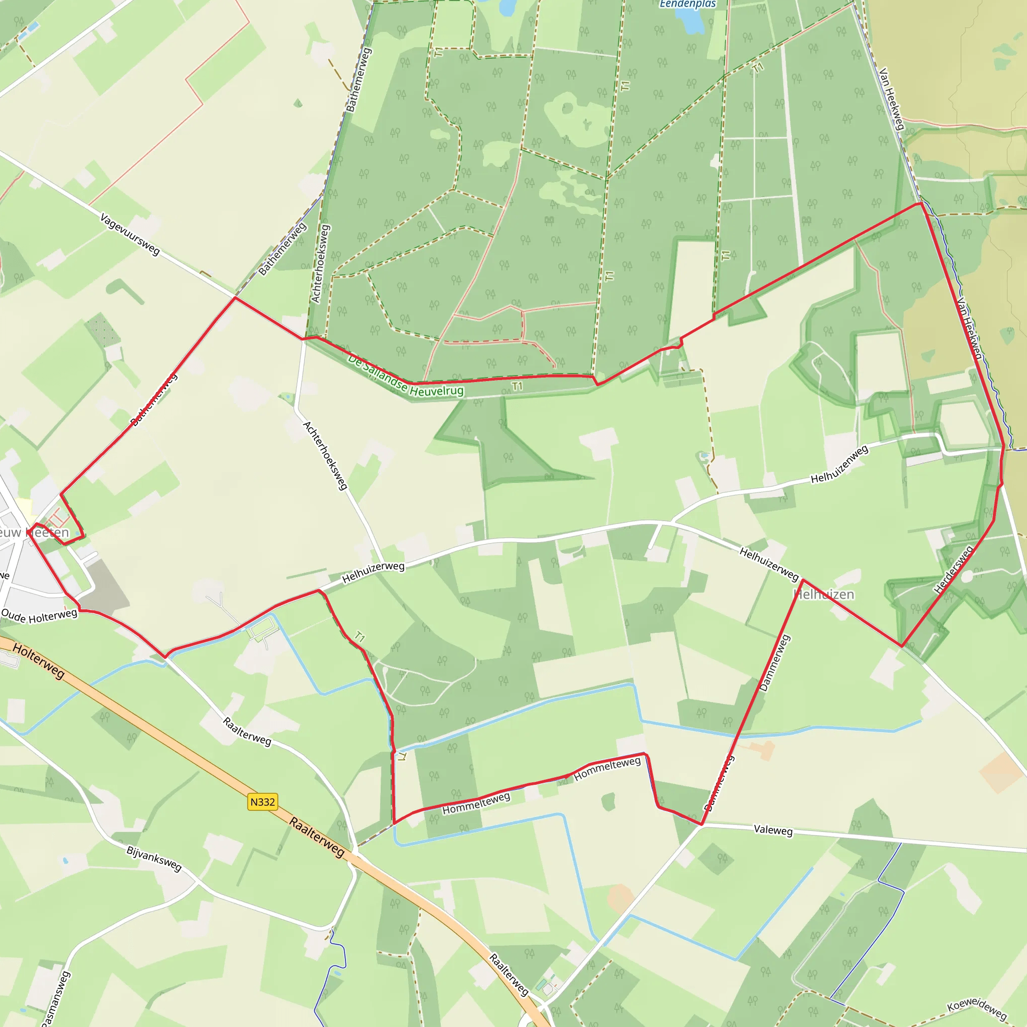 Remmersbos and Helhuizen Loop mobile static map