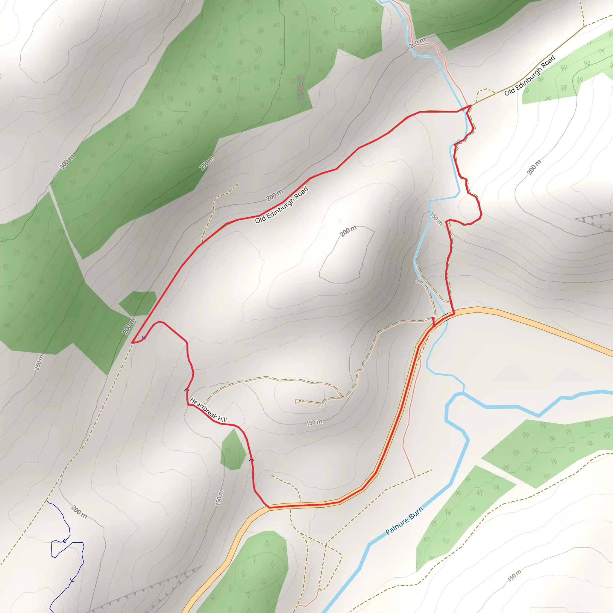 Talnotry Loop Trail mobile static map