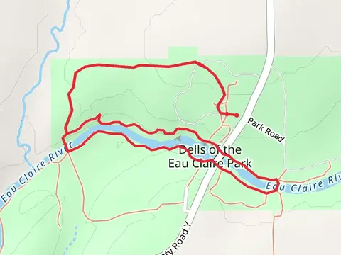 Ice Age Trail and Eau Claire River Loop