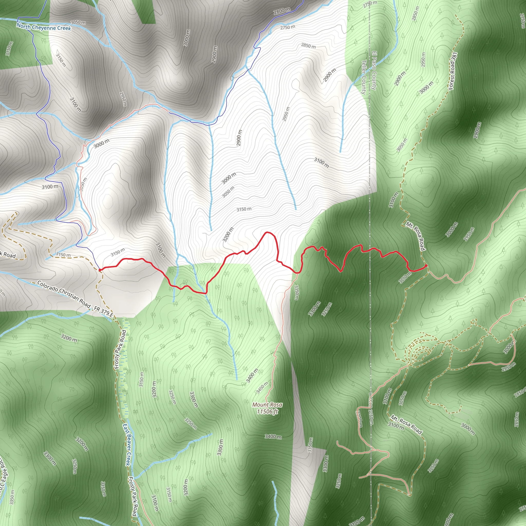 Nelsons Trail mobile static map