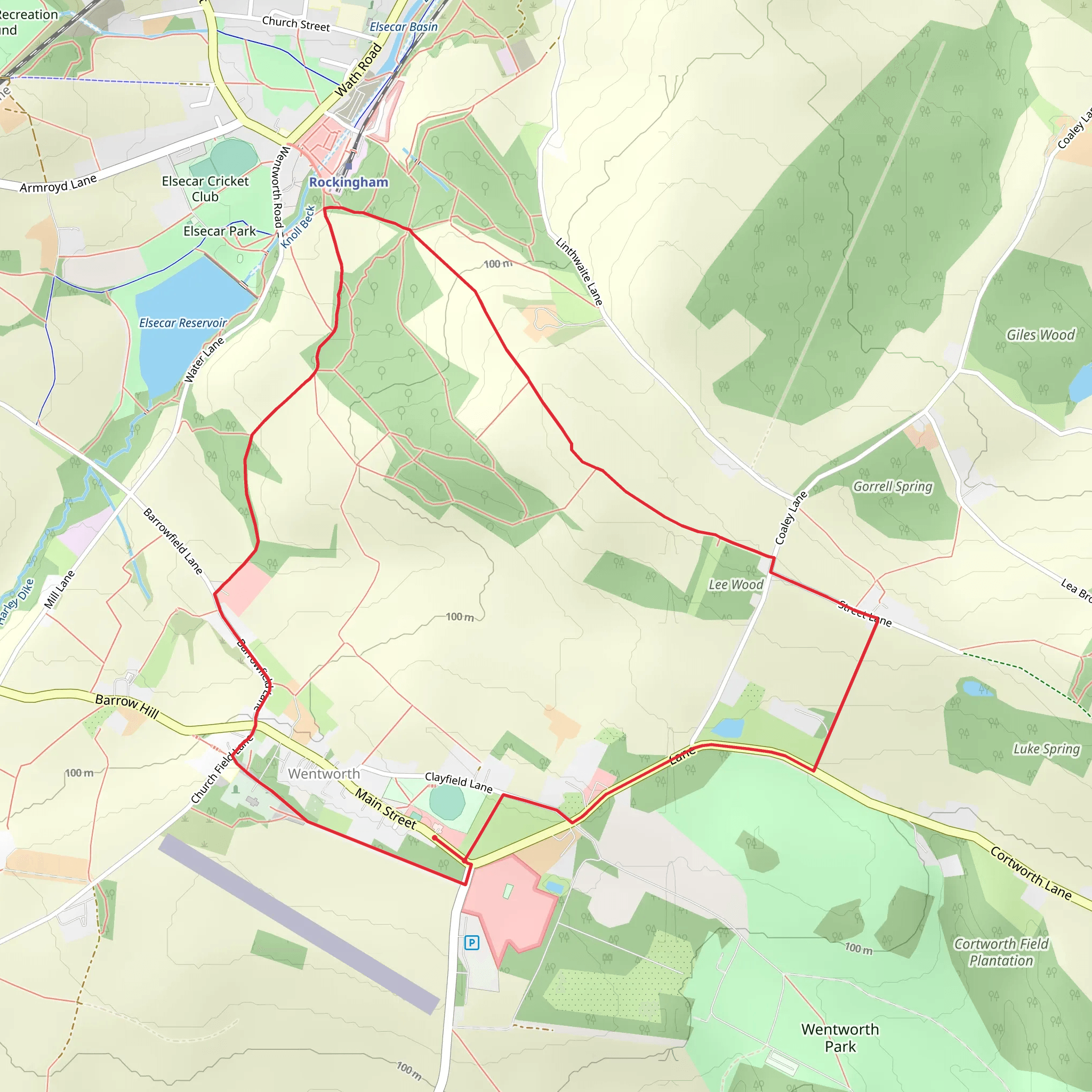 Wentworth Loop Walk mobile static map