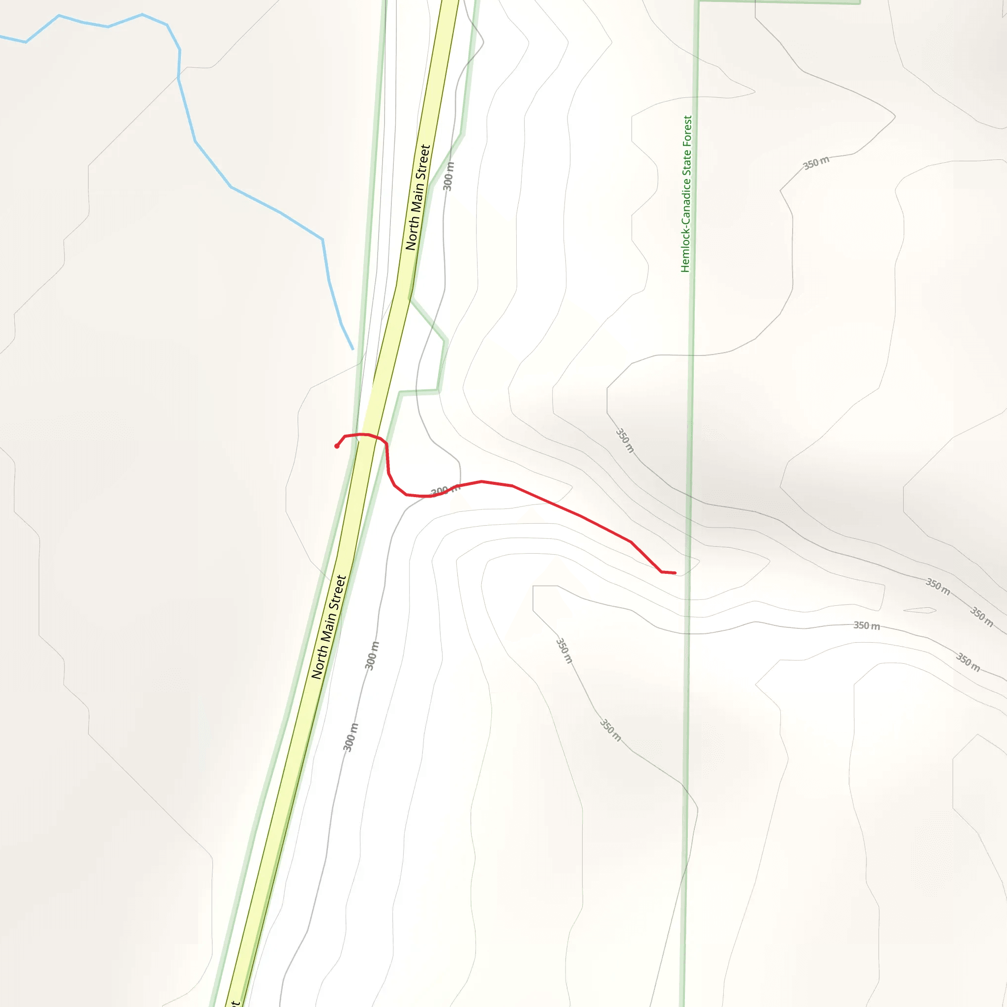 North Main Street Trail mobile static map