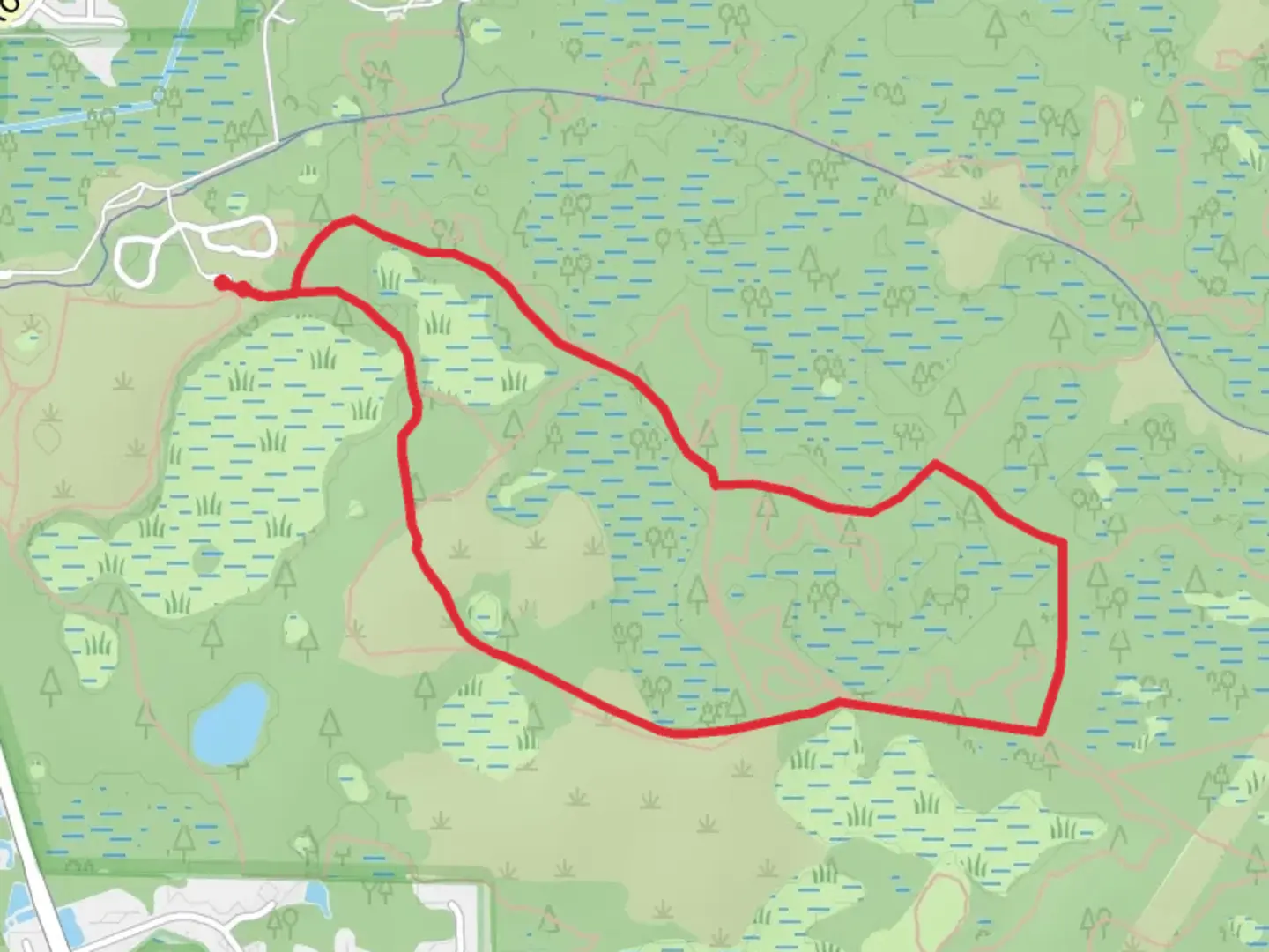 An image depicting the trail Wilderness Road Loop and its surrounding area.