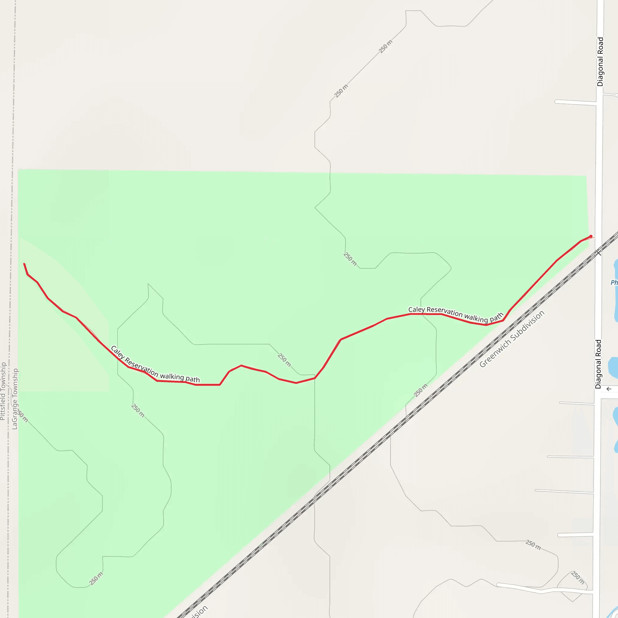 Caley Reservation Path mobile static map