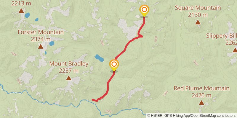 Twenty - Five Mile Creek Trail stage 2 Map