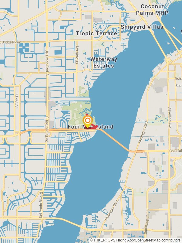Four Mile Cove and Lost Pond mobile static map
