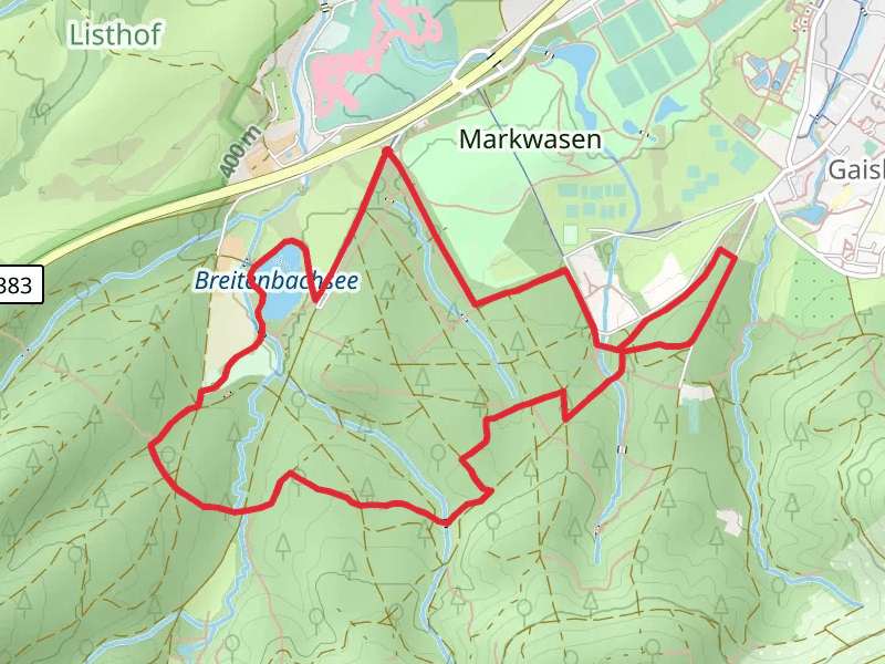 Hohlichterrainstraße Loop via Breitenbachsee