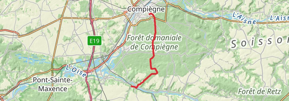 GR 655 Via Turonensis stage 12 Map