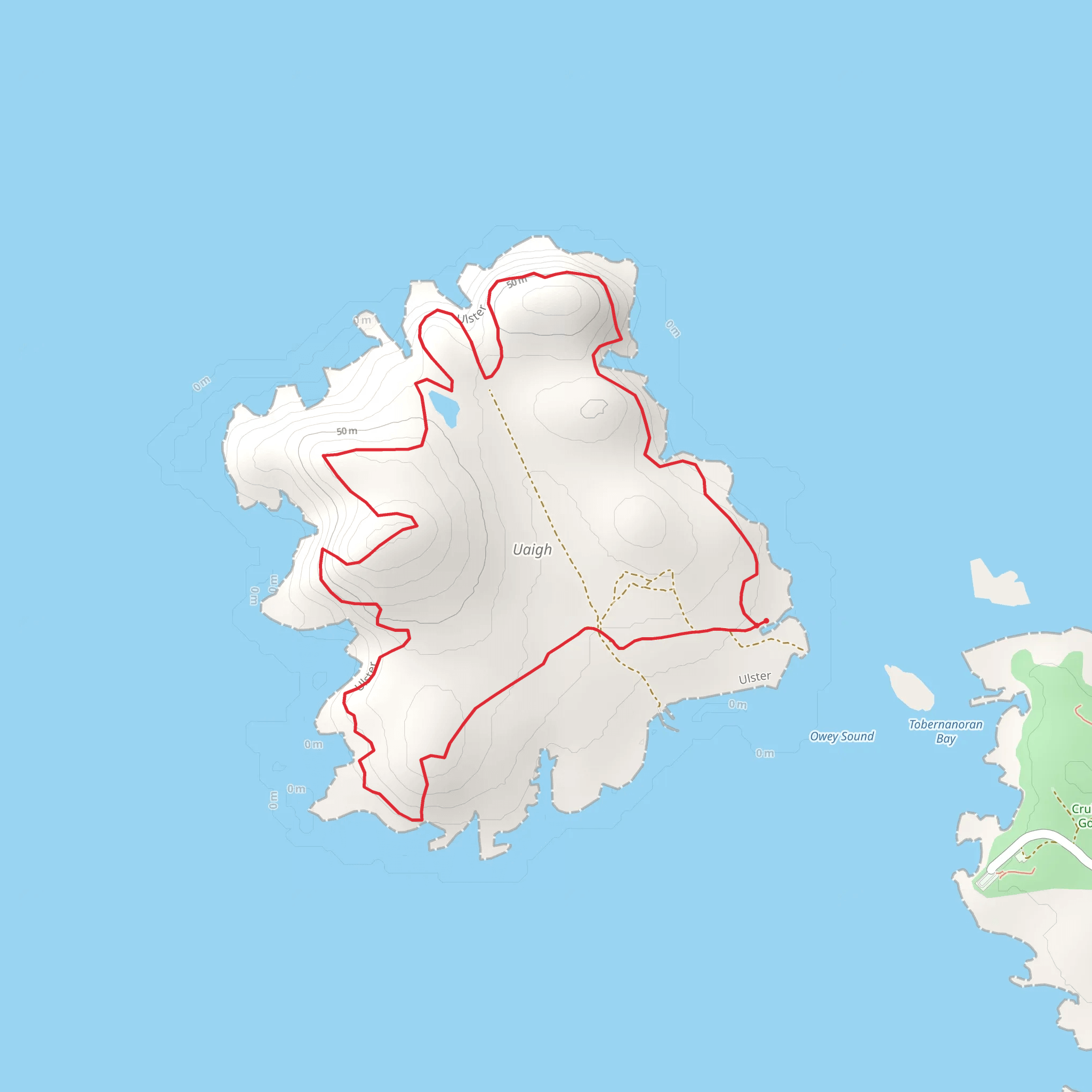 Owey Island Loop mobile static map