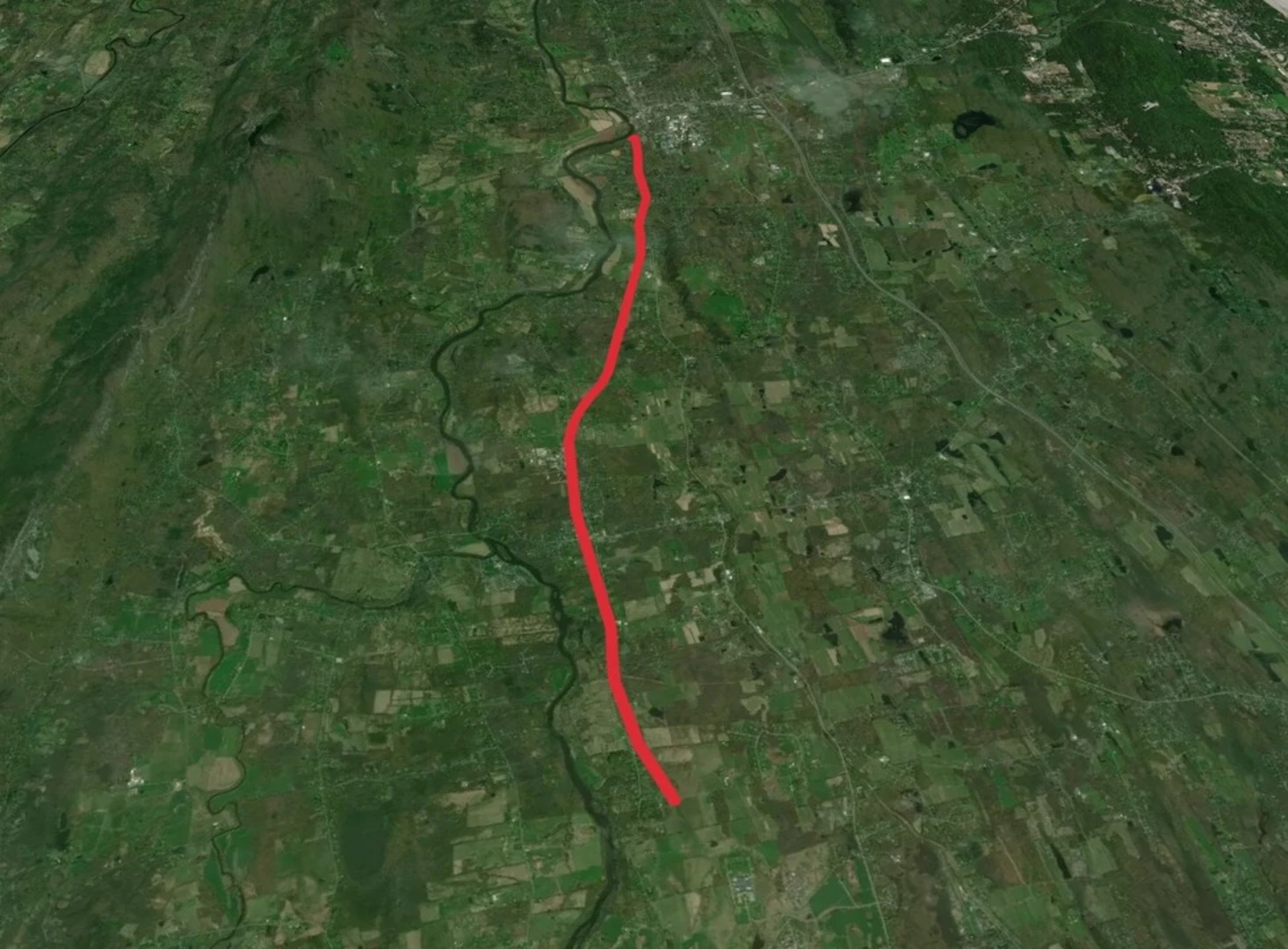 An image depicting the trail Wallkill Valley Hiking Trail and its surrounding area.