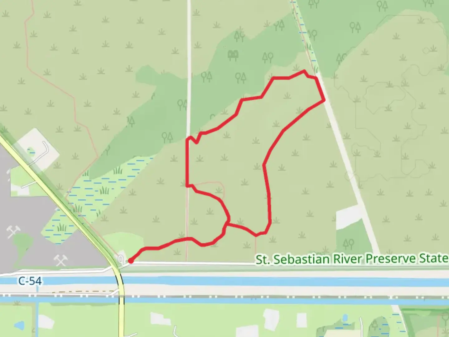 An image depicting the trail Green Trail Turkey Loop and its surrounding area.