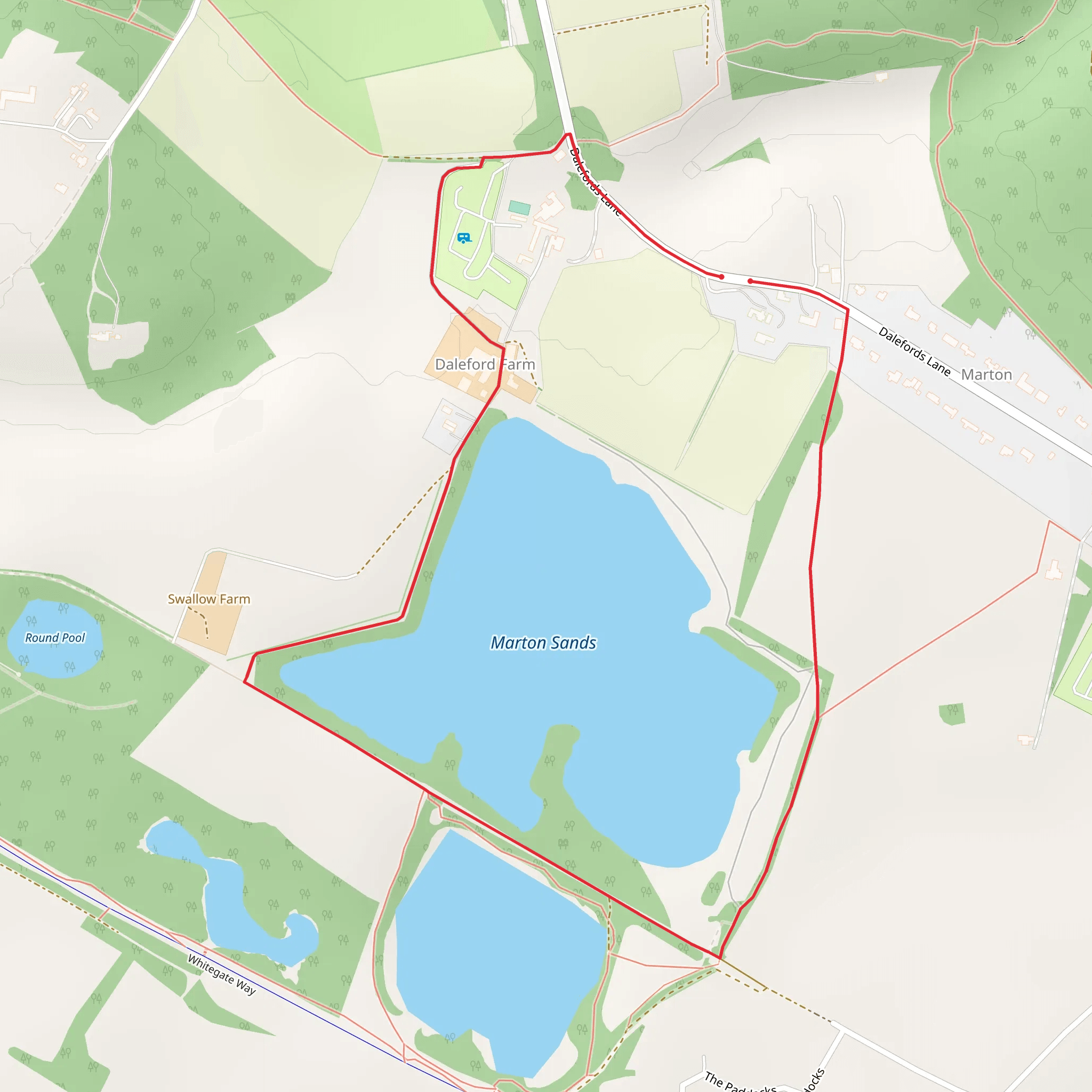 Marton Sands Loop mobile static map