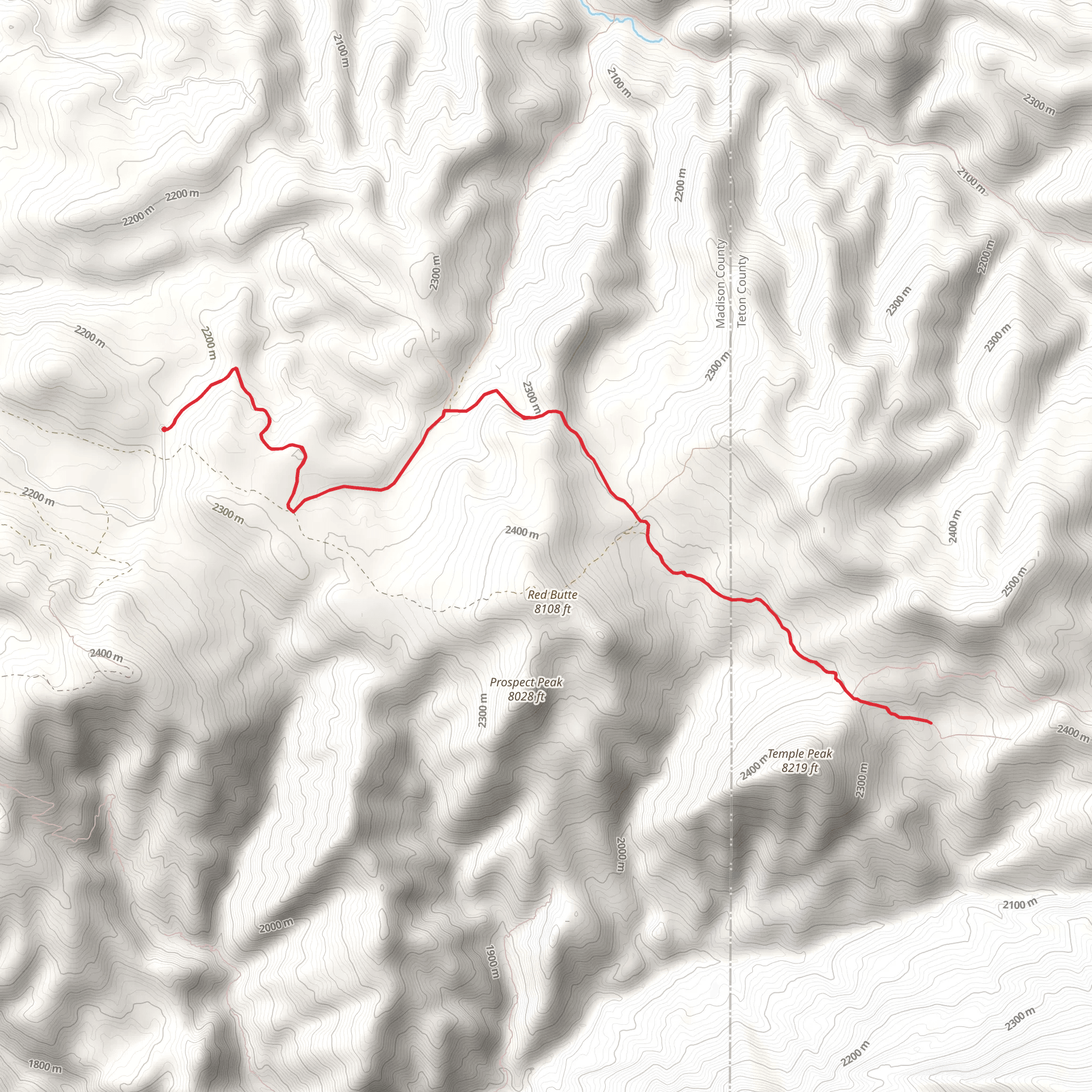 Castle Lake via Thousand Springs mobile static map