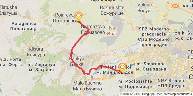 Sultans Trail stage 75 Map