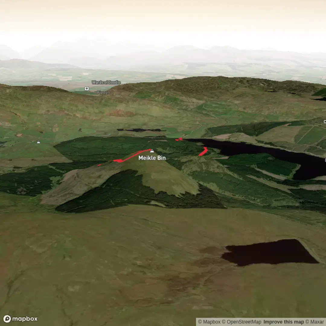 An image depicting the trail Meikle Bin and its surrounding area.
