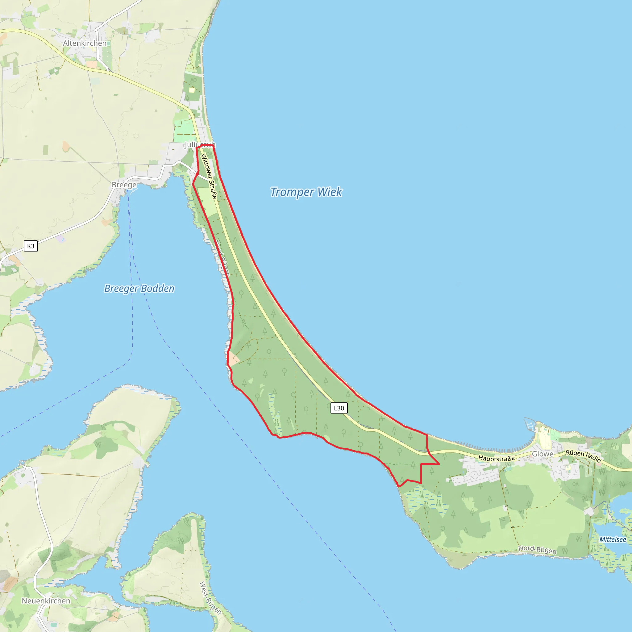 Langes Moor Loop mobile static map