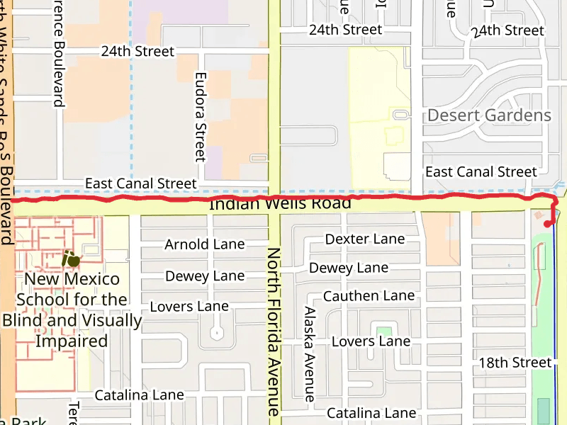 Indian Wells Roadside Walk