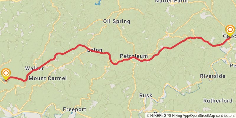 American Discovery Trail North Route stage 46 Map