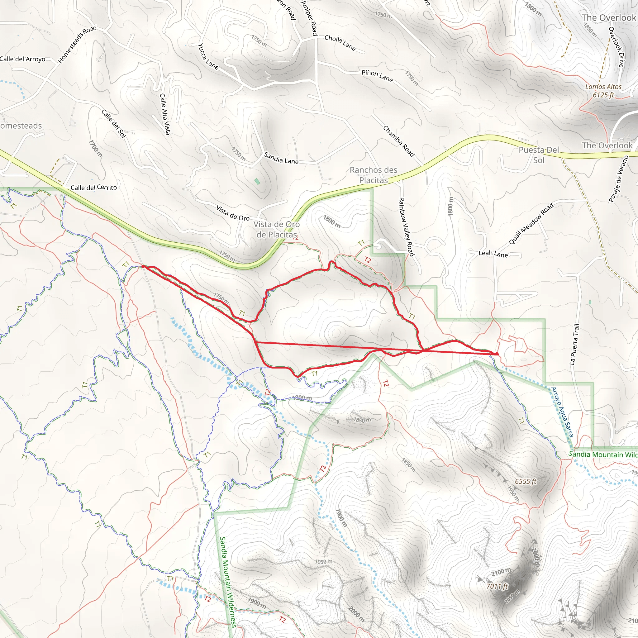Chalk Dust and Strip Mine Loop Trail mobile static map