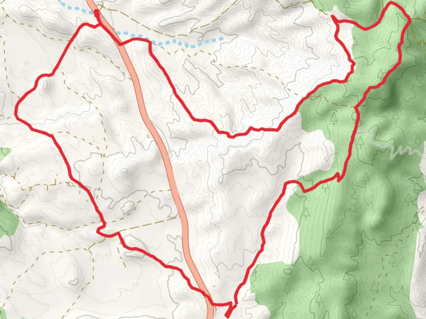 An image depicting the trail From the Alcarria to the Sierra PR CU 48 and its surrounding area.