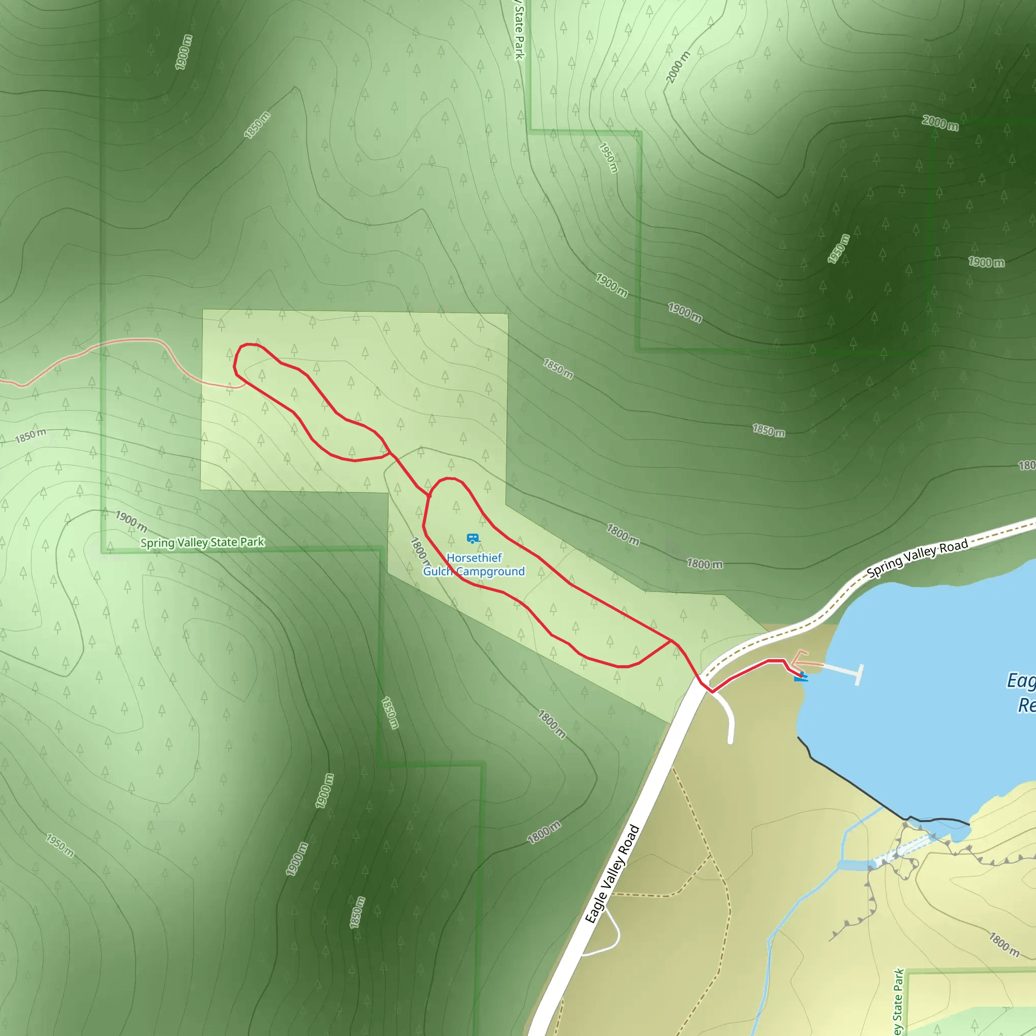 Spring Valley Road Loop mobile static map