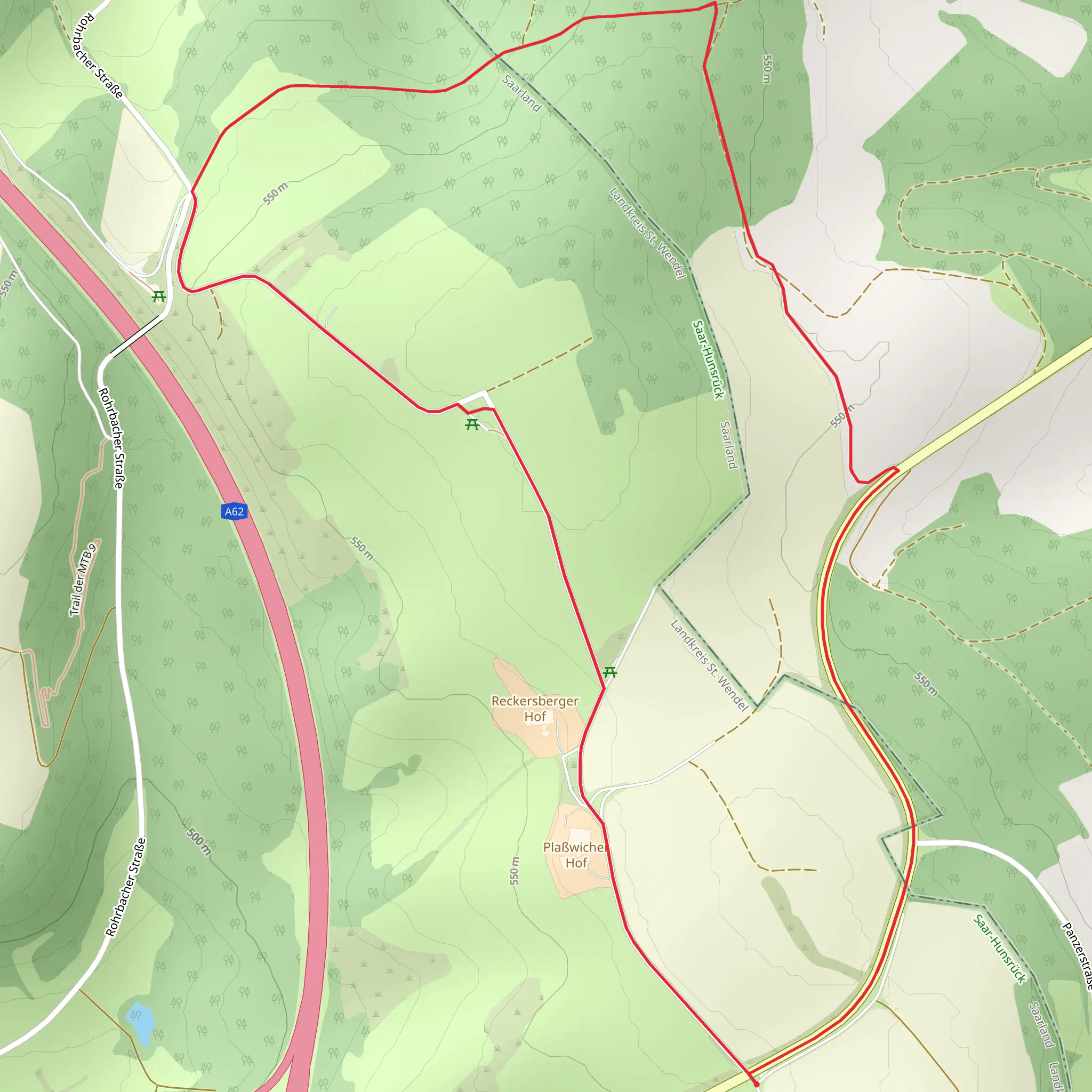 Plaßwicher Hof and Am Schneezaun Loop via Radweg mobile static map