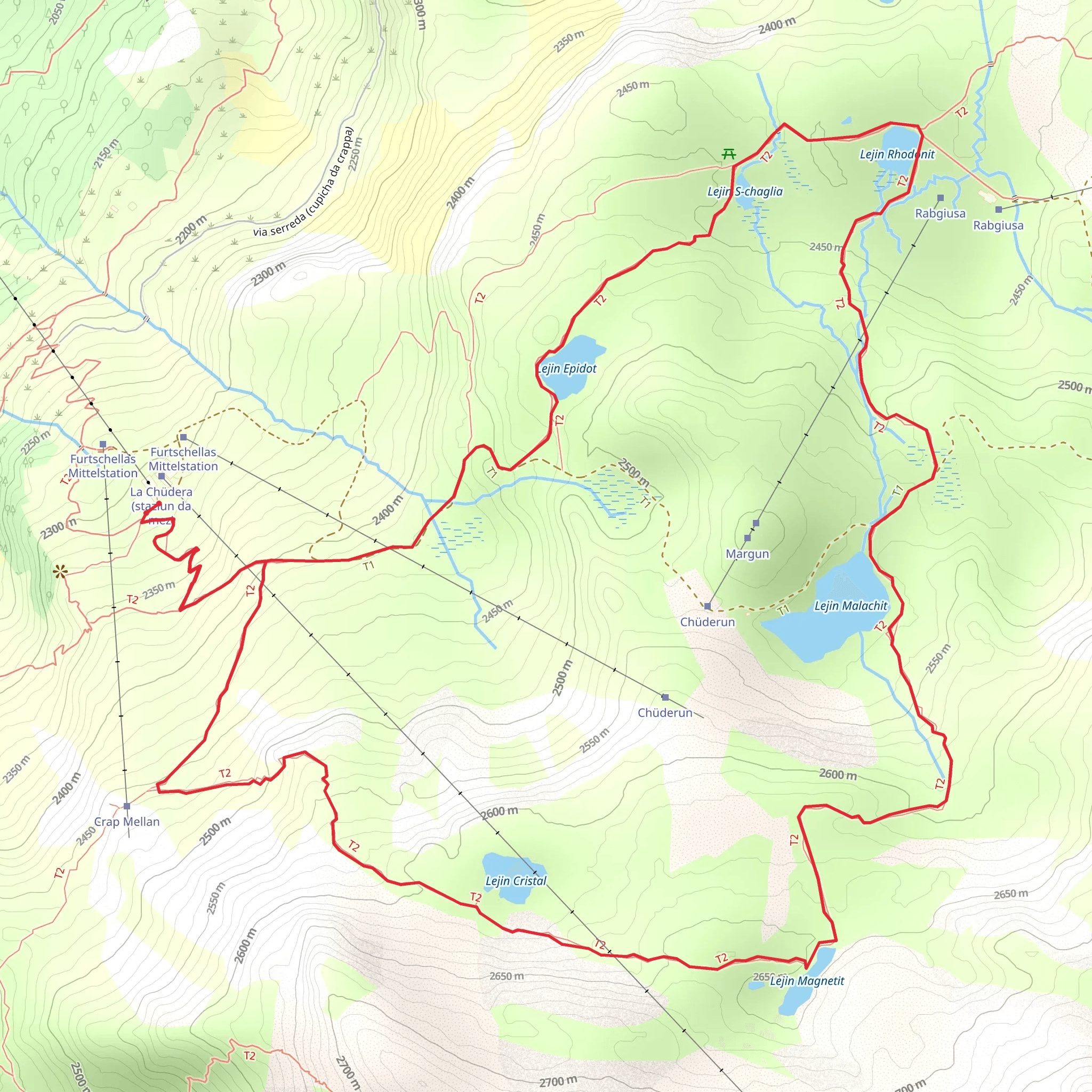 Senda Ils Lejins loop Trail mobile static map