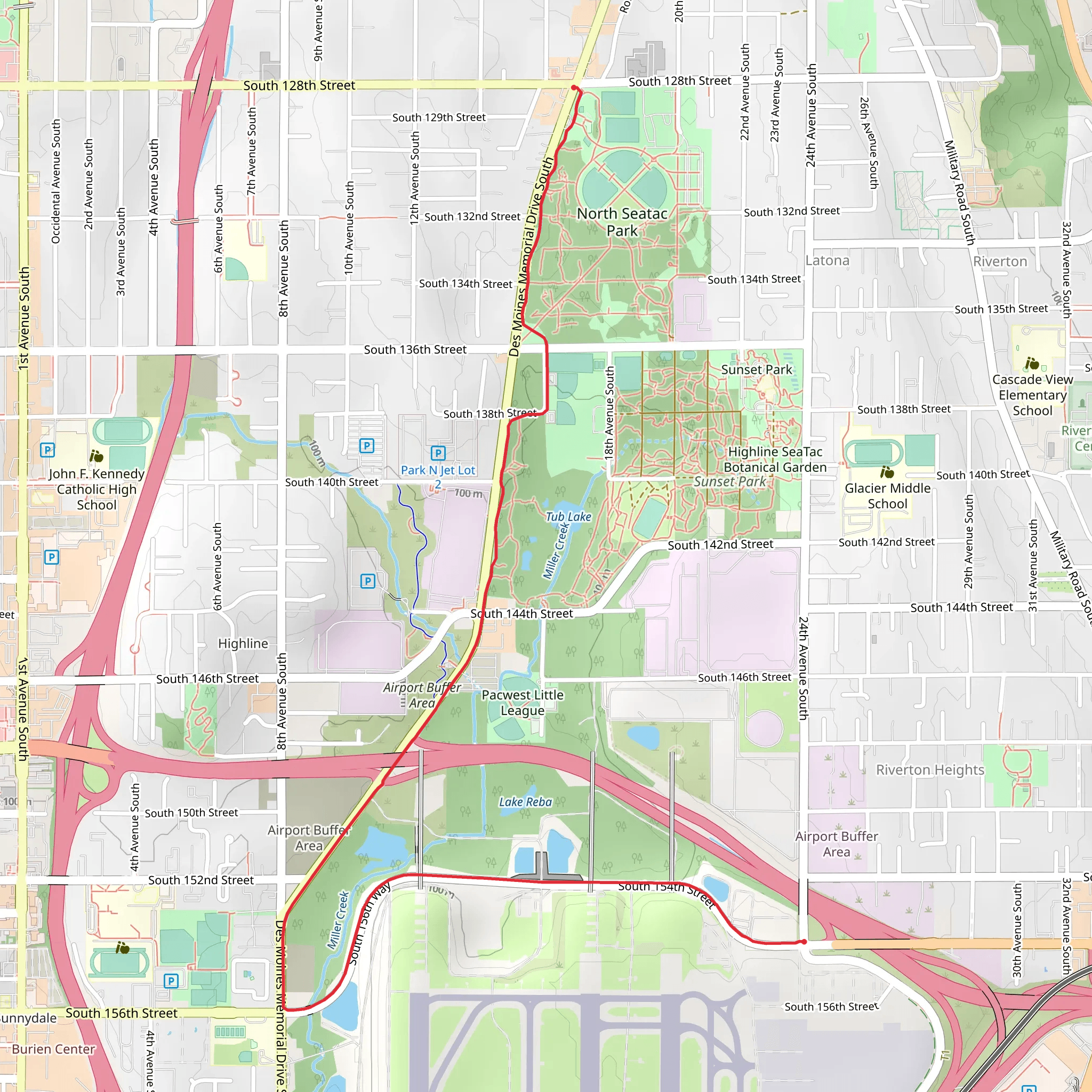 Westside Trail mobile static map