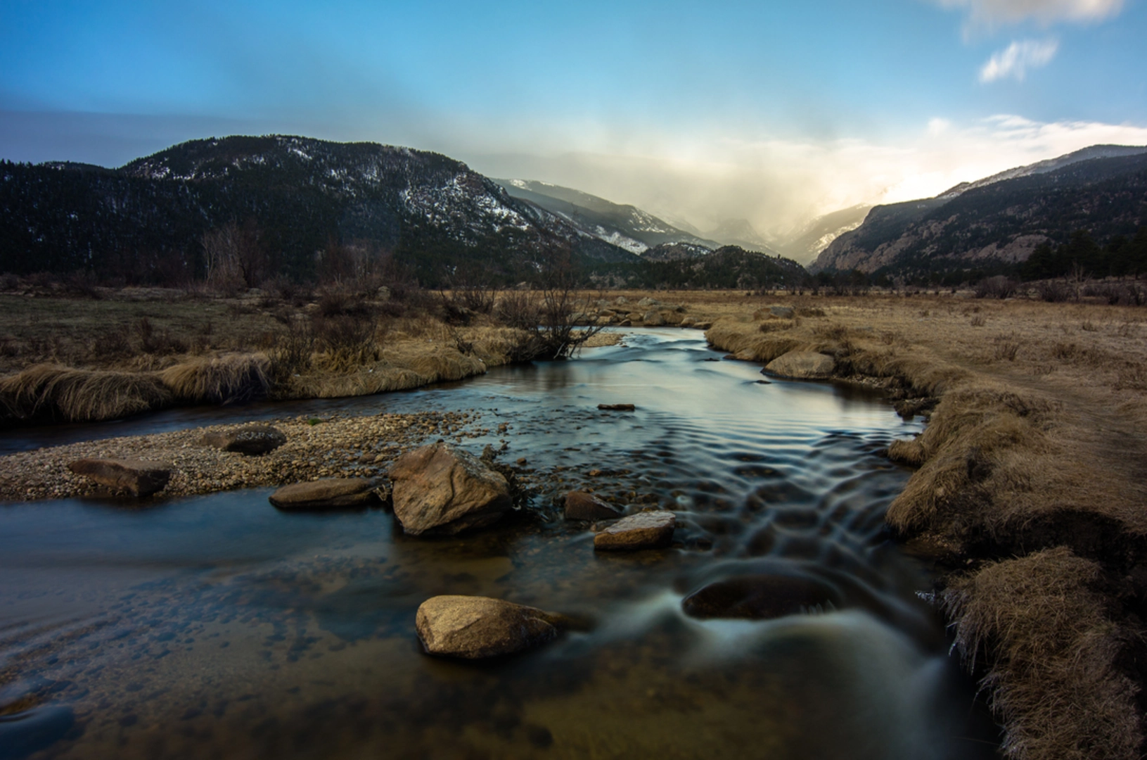 An image depicting the trail Beaver Meadows Trail and its surrounding area.