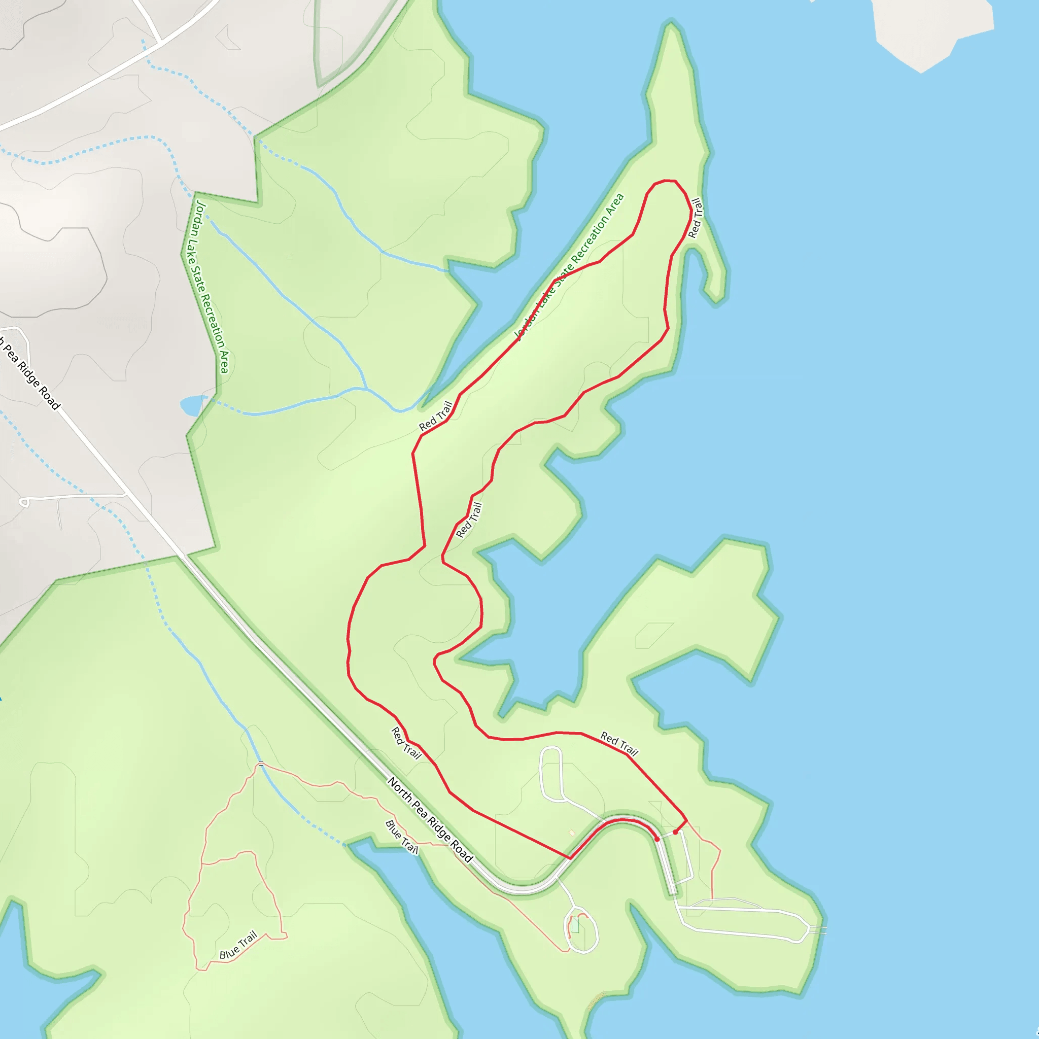 Red Loop Trail mobile static map