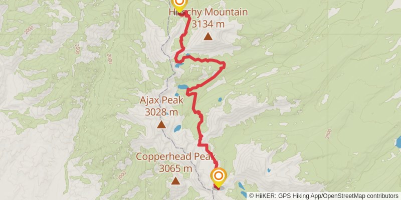 Continental Divide Trail - Montana And Idaho stage 28 Map