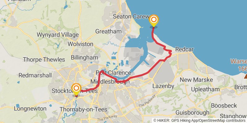 Teesdale Way stage 7 Map