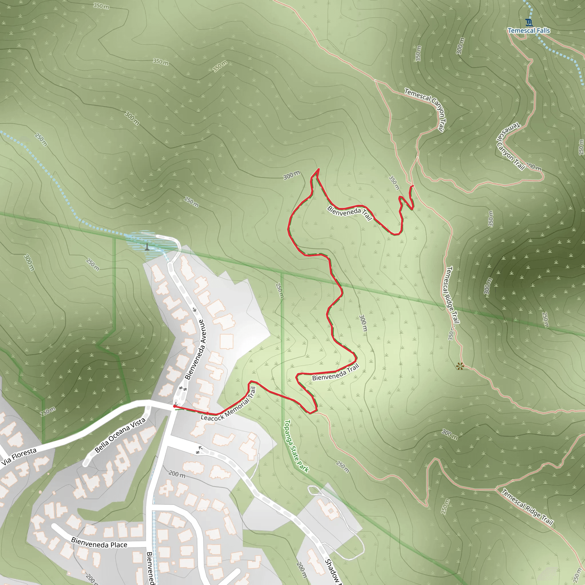 Bienveneda Trail mobile static map