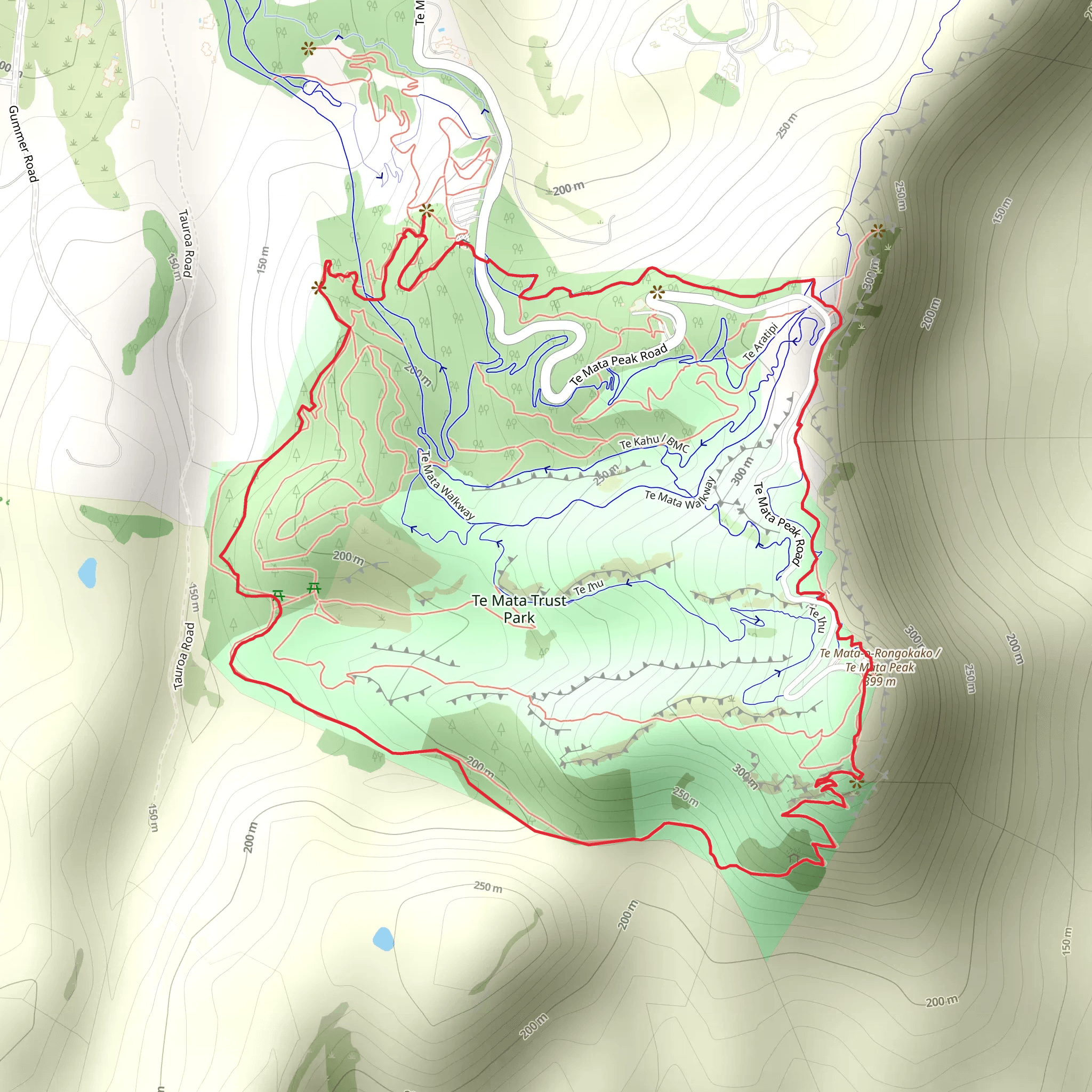 Te Mata Trust Park Giant Circuit mobile static map